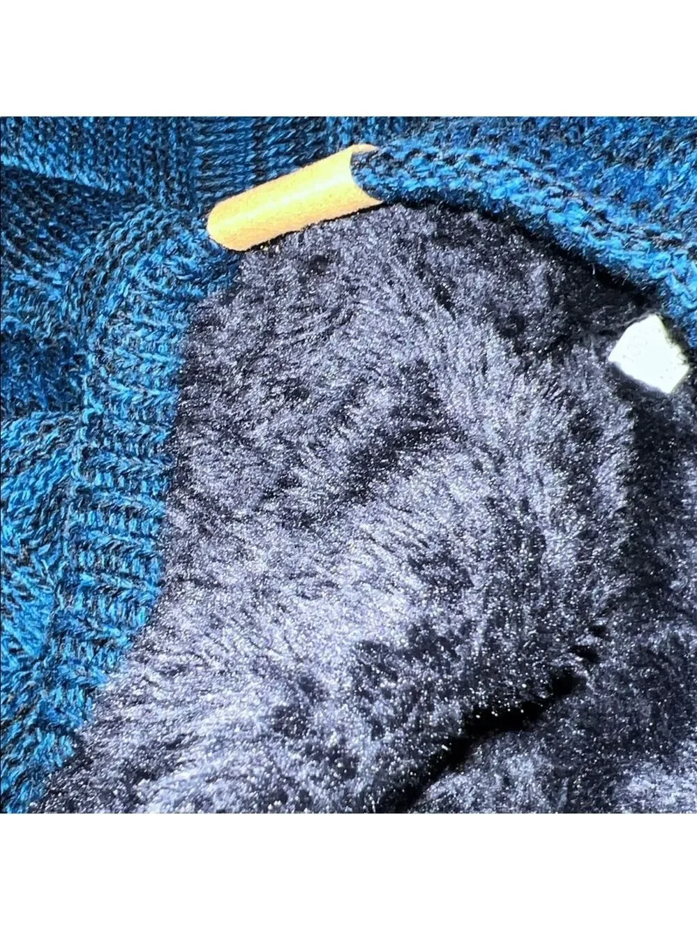 UGNQC Navy Slouchy Knit Hat, Scarf and Gloves Set